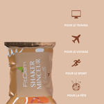 Sachet individuel de Shaker Minceur Vanille, pratique à emporter au travail, en voyage, au sport ou lors de sorties.