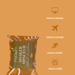 Sachet individuel de Shaker Minceur Velouté de Potiron, pratique à emporter au travail, en voyage, au sport ou lors de sorties.