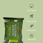 Sachet individuel de Shaker Minceur Velouté de Légumes, pratique à emporter au travail, en voyage, au sport ou lors de sorties.