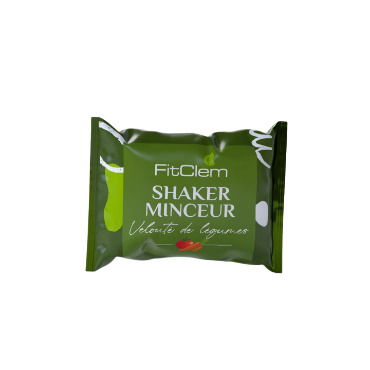 Sachet de Shaker Minceur FitClem saveur velouté de légumes, substitut de repas de 60 g.