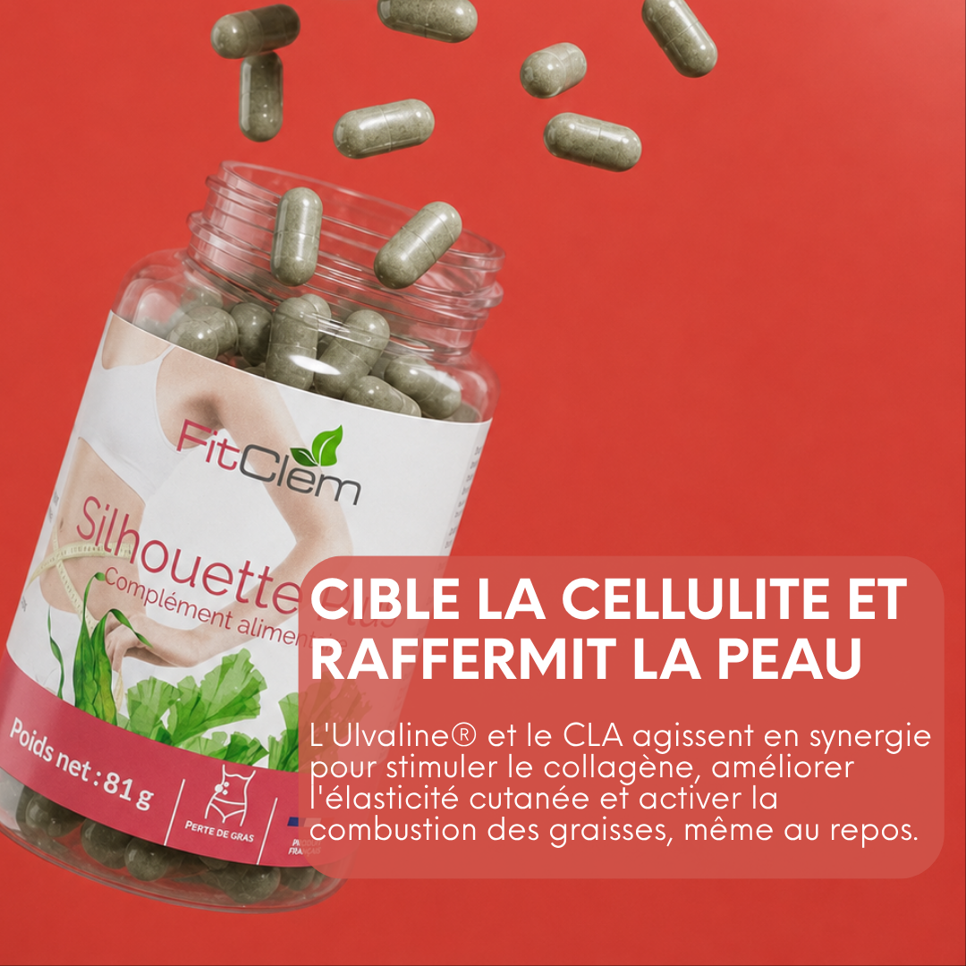 Silhouette Plus est présenté pour cibler la cellulite, raffermir la peau et soutenir la combustion des graisses.