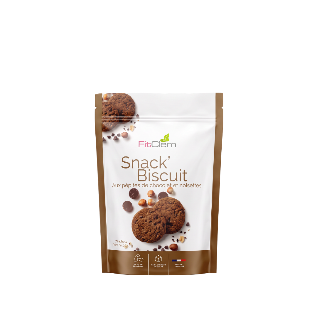 Snack Biscuit Pépites de Chocolat Noisette | Faible en Sucre