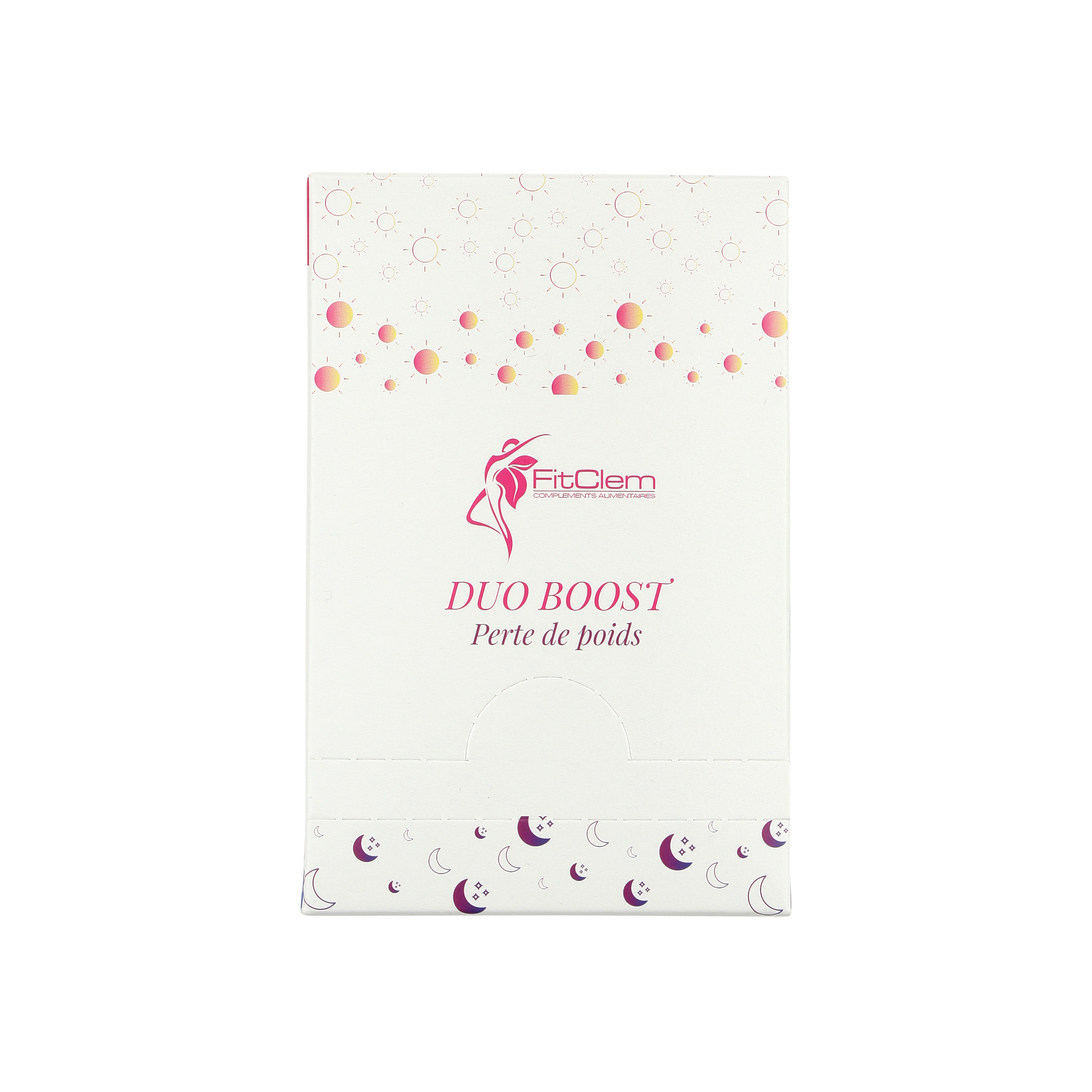 Boîte Duo Boost’ FitClem, cure minceur de 10 jours avec infusion Boost’Day le matin et Drain’Night le soir.
