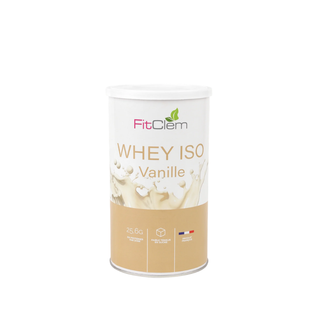 Whey Iso Vanille | Faible en lactose, protéine pur à 90%