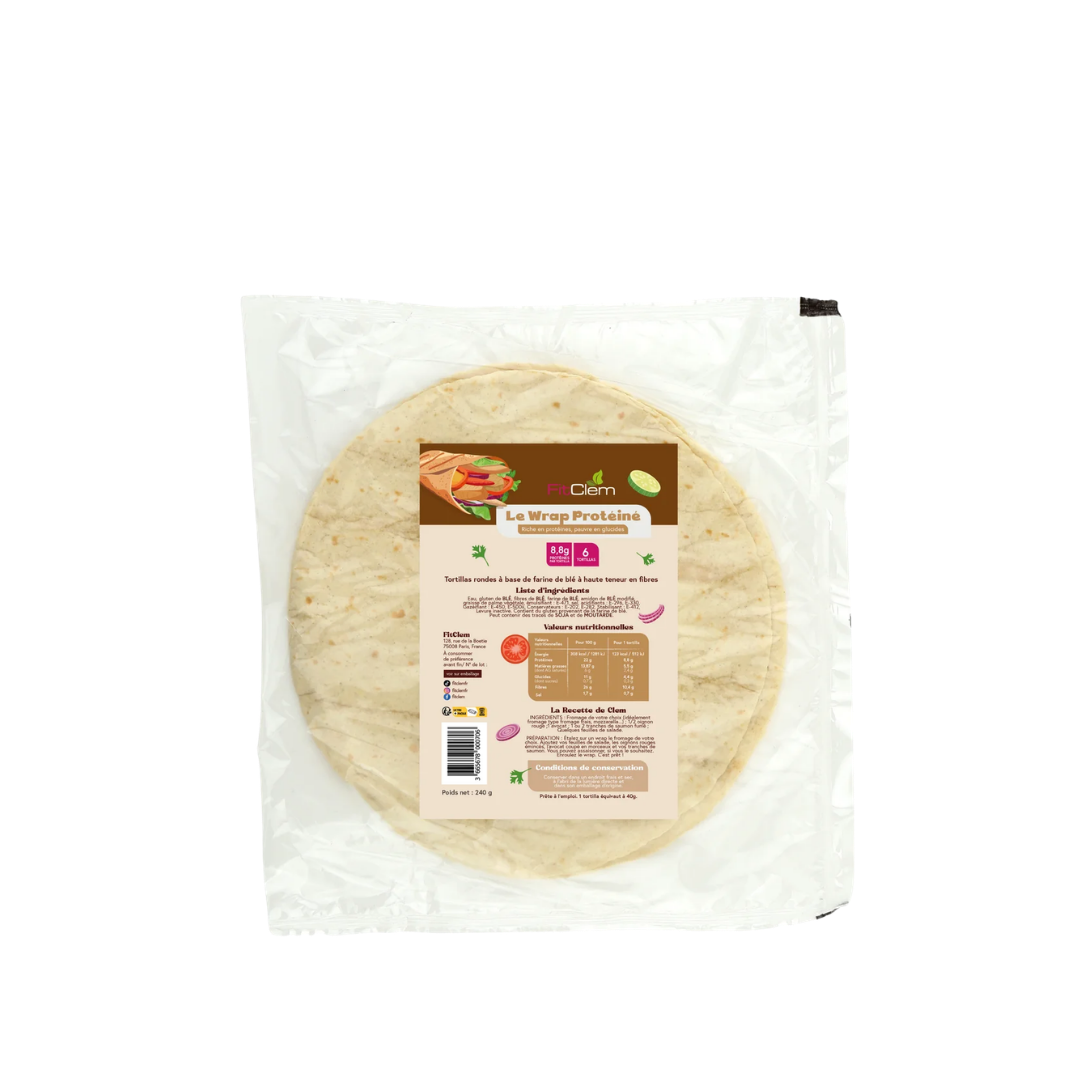 Wrap Protéiné | Riche en Protéines | Faible en Glucides